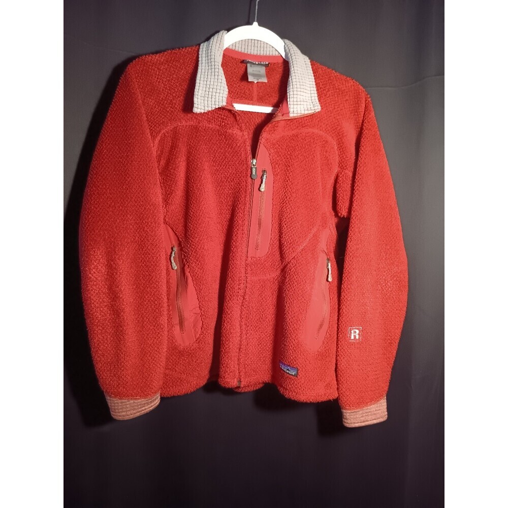 Patagonia Women’s R Fleece Full Zip Jacket Medium Red Polartec Performance Layer